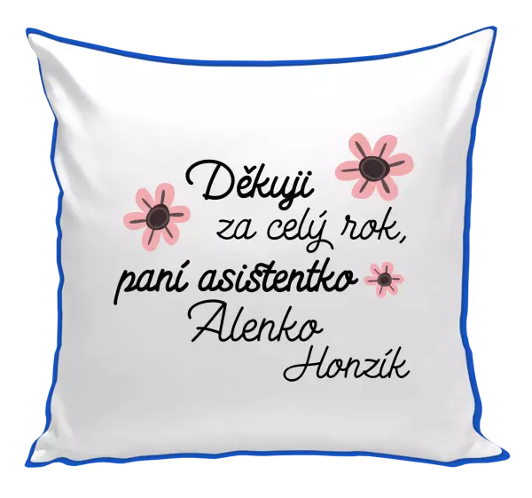Polštář Děkuji za celý rok, paní asistentko