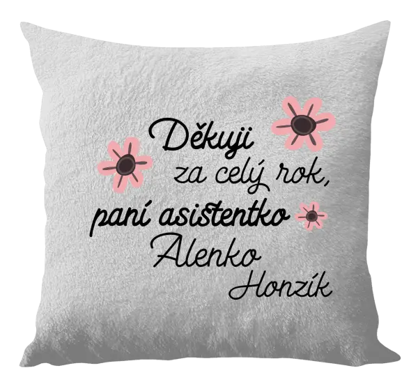 Polštář Děkuji za celý rok, paní asistentko