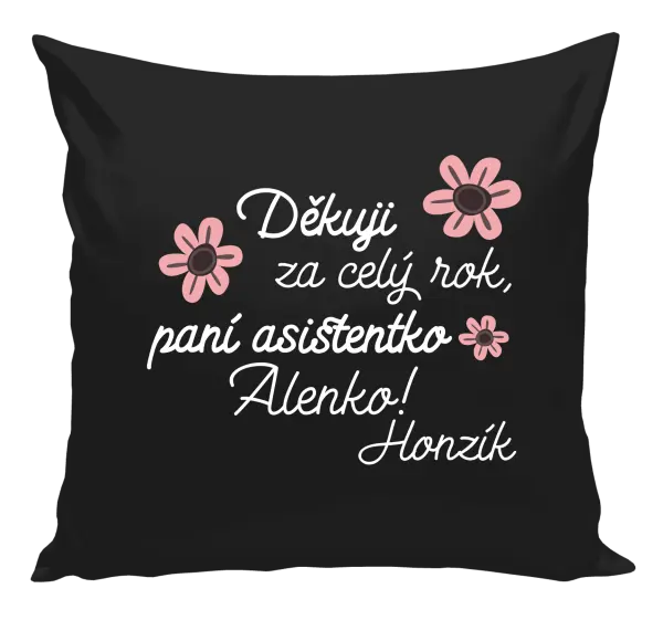 Polštář Děkuji za celý rok, paní asistentko