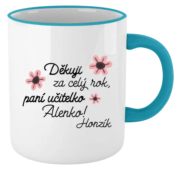 Hrnek Děkuji za celý rok, paní učitelko