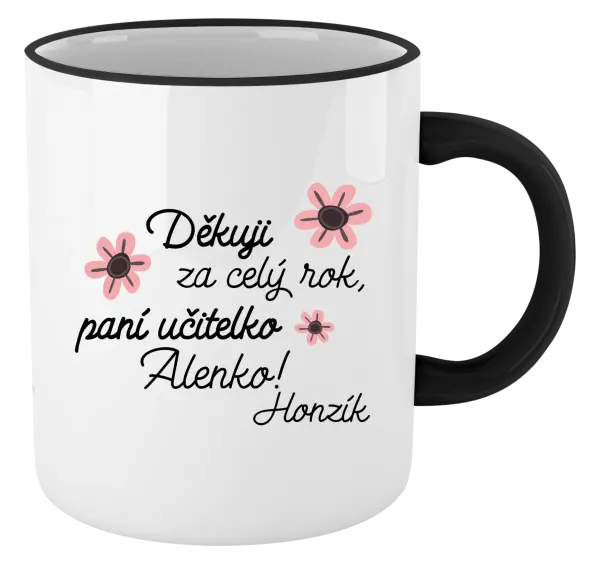 Hrnek Děkuji za celý rok, paní učitelko