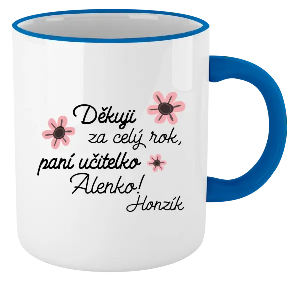 Hrnek Děkuji za celý rok, paní učitelko