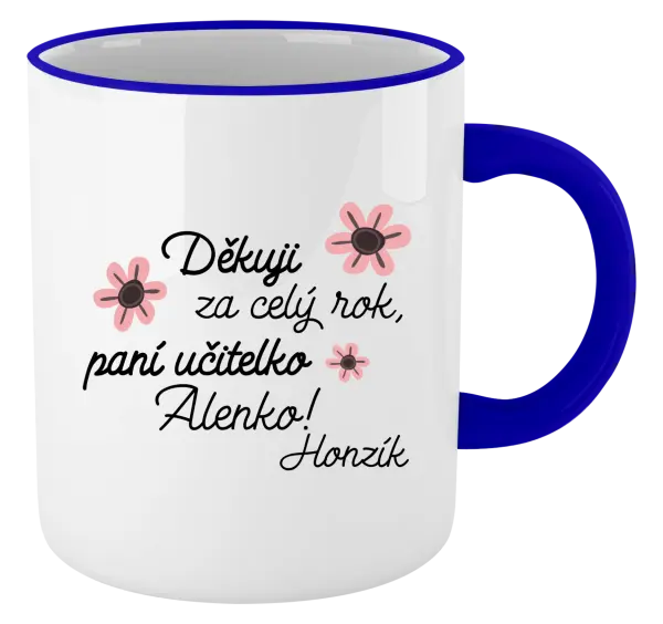 Hrnek Děkuji za celý rok, paní učitelko