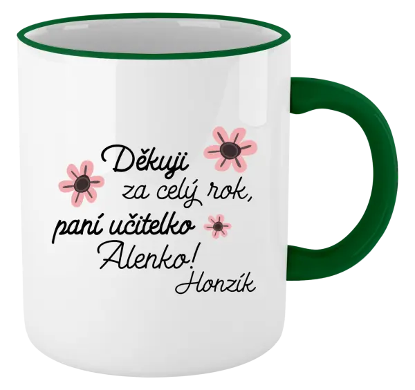 Hrnek Děkuji za celý rok, paní učitelko