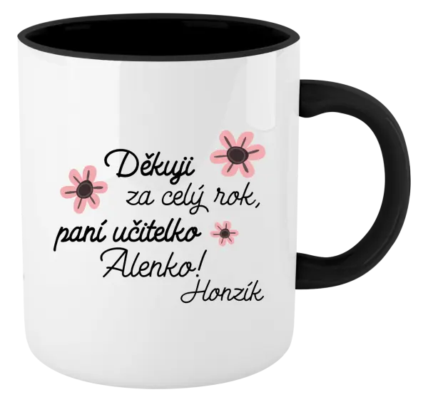 Hrnek Děkuji za celý rok, paní učitelko