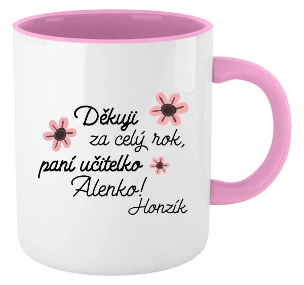 Hrnek Děkuji za celý rok, paní učitelko