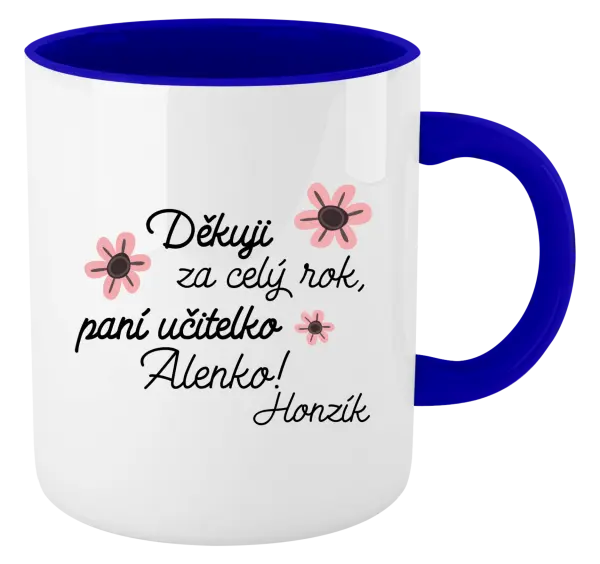 Hrnek Děkuji za celý rok, paní učitelko