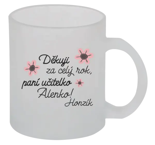 Hrnek Děkuji za celý rok, paní učitelko