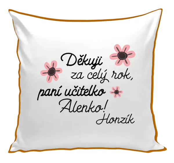 Polštář Děkuji za celý rok, paní učitelko