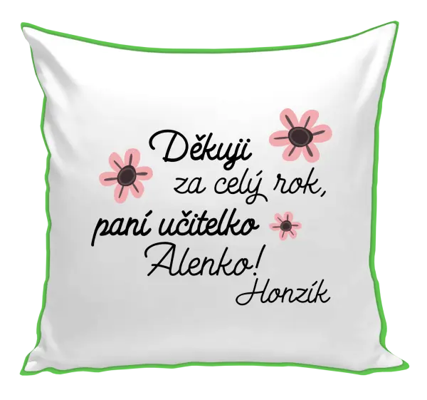 Polštář Děkuji za celý rok, paní učitelko