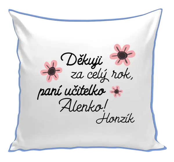 Polštář Děkuji za celý rok, paní učitelko