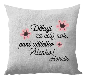 Polštář Děkuji za celý rok, paní učitelko
