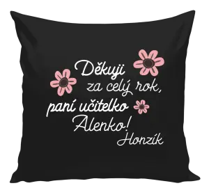 Polštář Děkuji za celý rok, paní učitelko