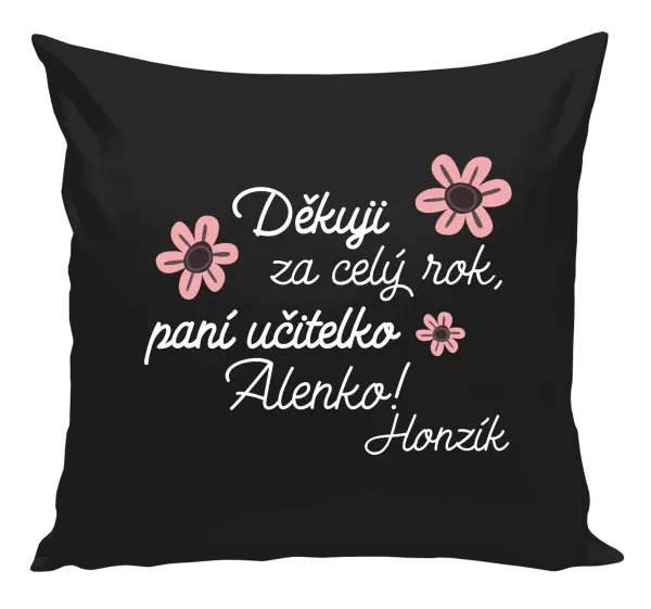 Polštář Děkuji za celý rok, paní učitelko