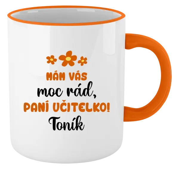 Hrnek Mám vás moc rád, paní učitelko