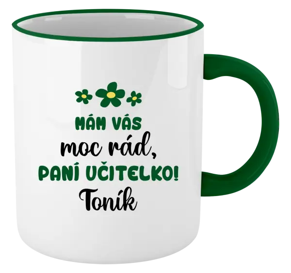 Hrnek Mám vás moc rád, paní učitelko