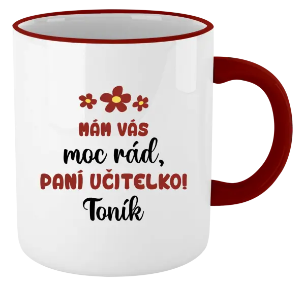 Hrnek Mám vás moc rád, paní učitelko