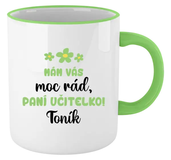 Hrnek Mám vás moc rád, paní učitelko