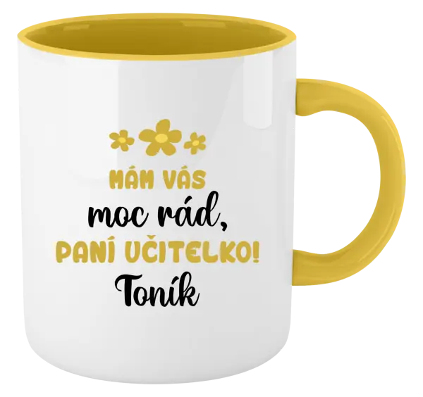 Hrnek Mám vás moc rád, paní učitelko