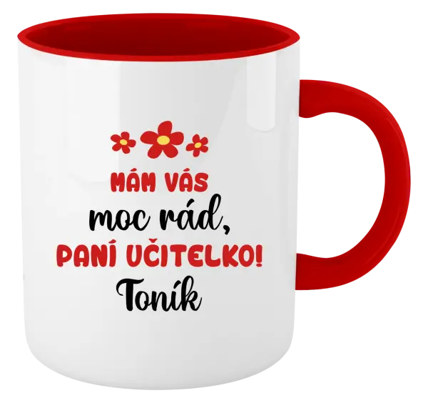 Hrnek Mám vás moc rád, paní učitelko