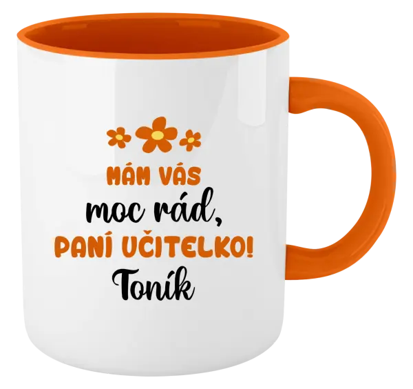 Hrnek Mám vás moc rád, paní učitelko