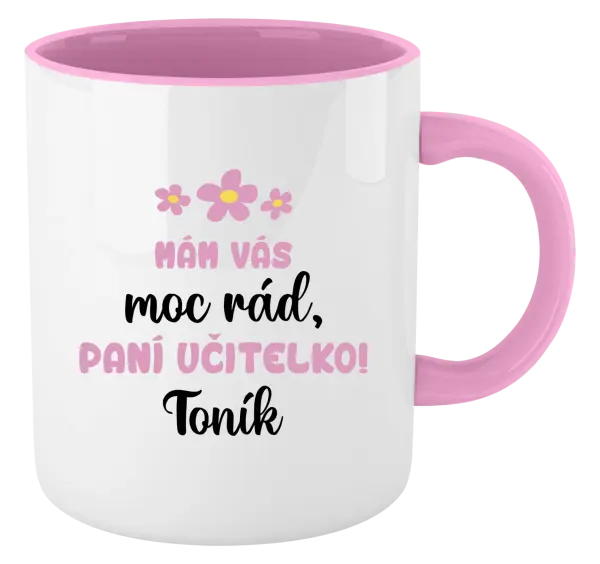 Hrnek Mám vás moc rád, paní učitelko