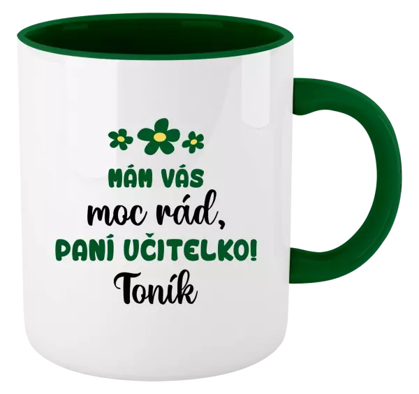 Hrnek Mám vás moc rád, paní učitelko