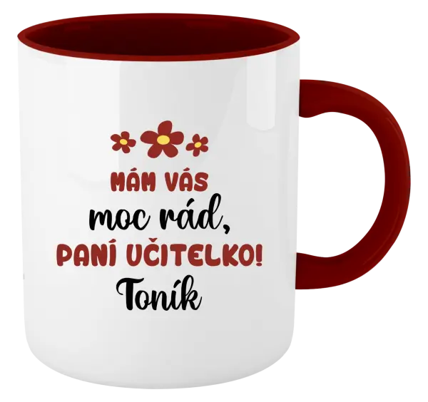 Hrnek Mám vás moc rád, paní učitelko