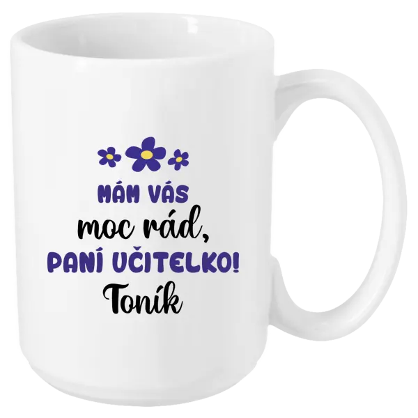 Hrnek Mám vás moc rád, paní učitelko