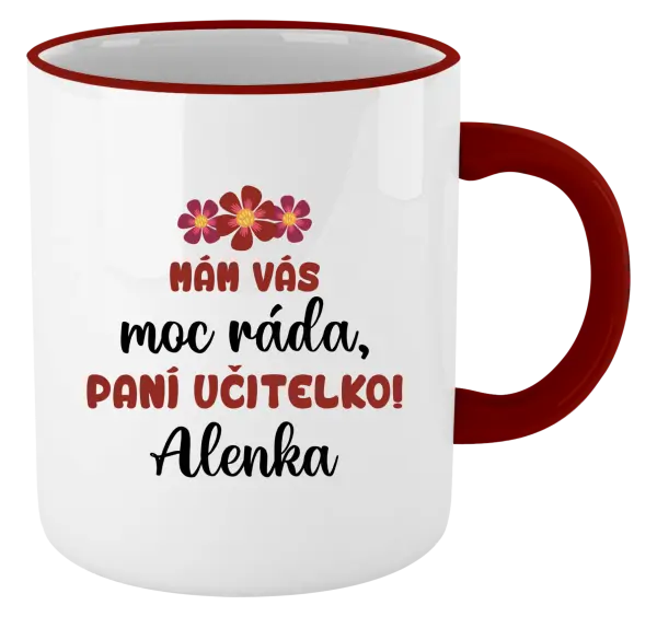 Hrnek Mám vás moc ráda, paní učitelko