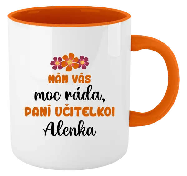 Hrnek Mám vás moc ráda, paní učitelko