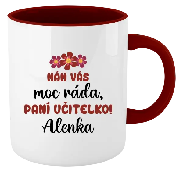 Hrnek Mám vás moc ráda, paní učitelko