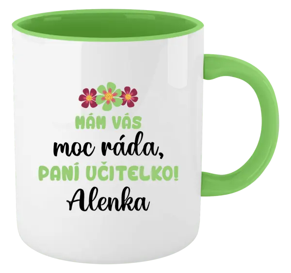 Hrnek Mám vás moc ráda, paní učitelko