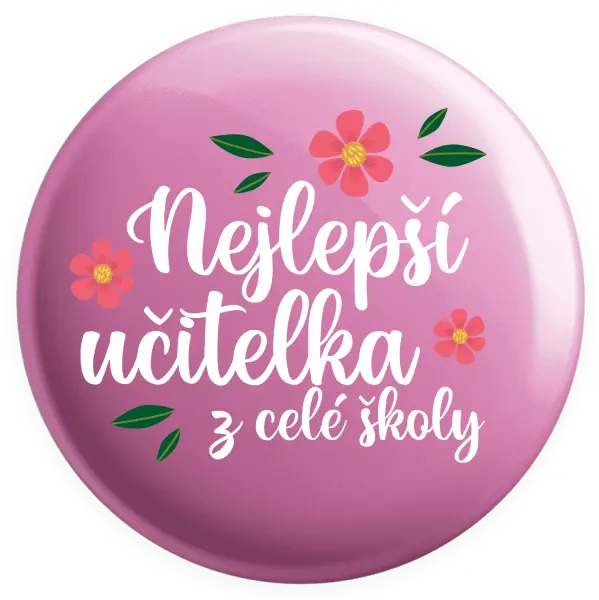 Placka Nejlepší učitelka z celé školy