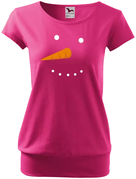 Dámske vianočné tričko Snehuliak