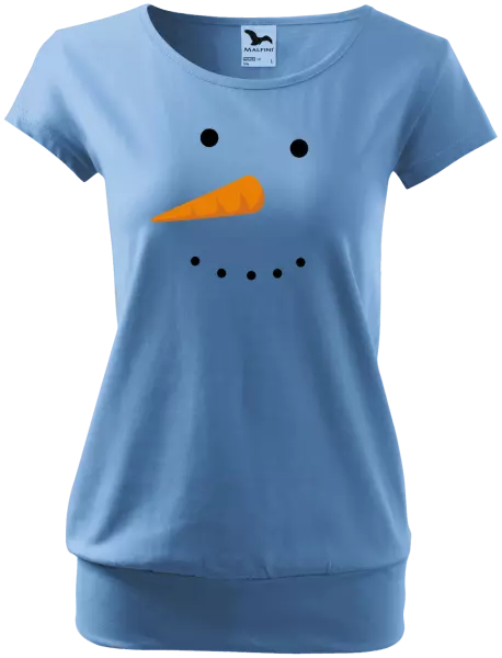 Dámske vianočné tričko Snehuliak
