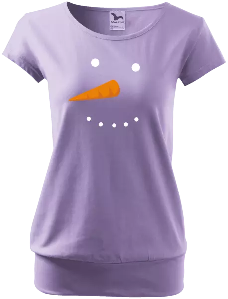 Dámske vianočné tričko Snehuliak