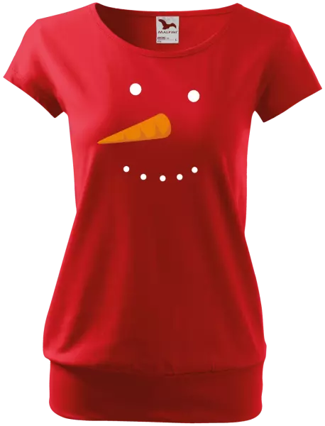 Dámske vianočné tričko Snehuliak