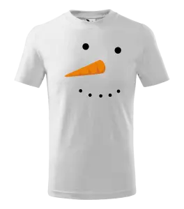 Detské vianočné tričko Snehuliak