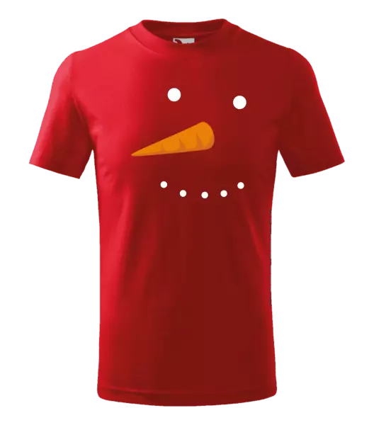 Detské vianočné tričko Snehuliak