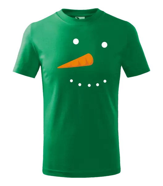 Detské vianočné tričko Snehuliak