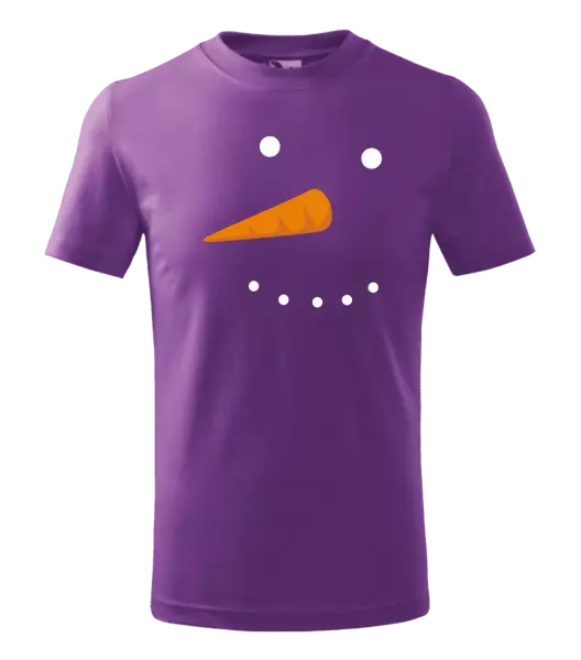 Detské vianočné tričko Snehuliak