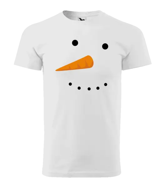 Pánske vianočné tričko Snehuliak
