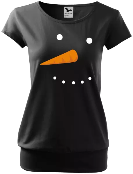 Vianočné tehotenské tričko Snehuliak