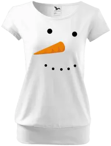 Vianočné tehotenské tričko Snehuliak