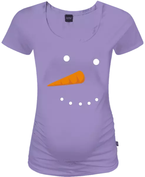 Vianočné tehotenské tričko Snehuliak