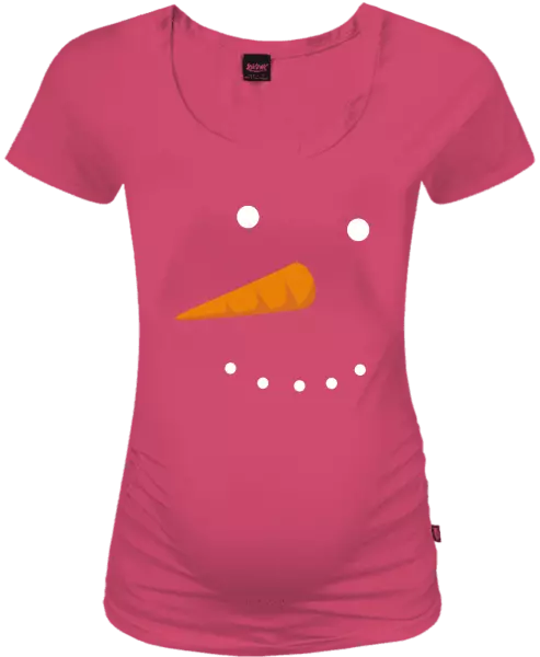 Vianočné tehotenské tričko Snehuliak