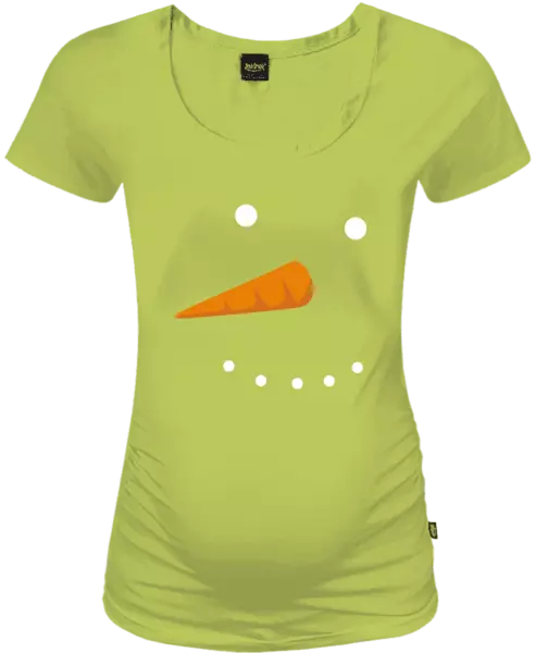 Vianočné tehotenské tričko Snehuliak