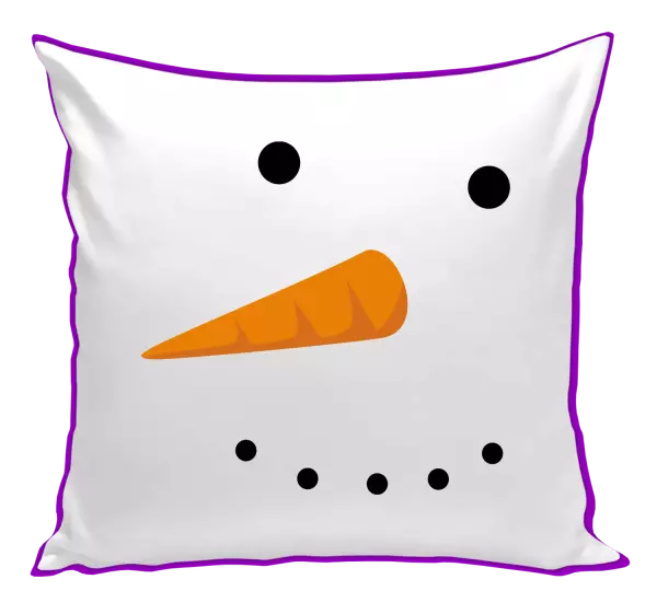 Vianočný vankúš Snehuliak