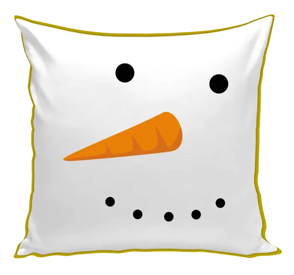 Vianočný vankúš Snehuliak